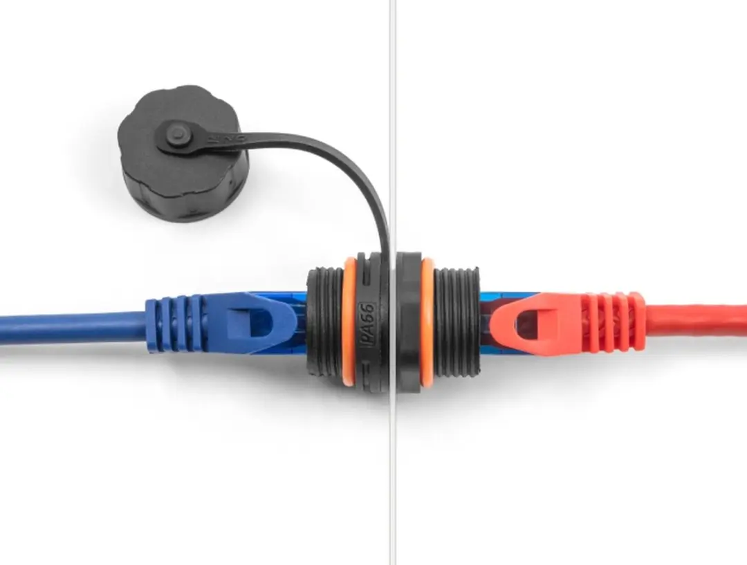 Delock RJ45 Cat.6A Kabelconnector M20 - Zwart