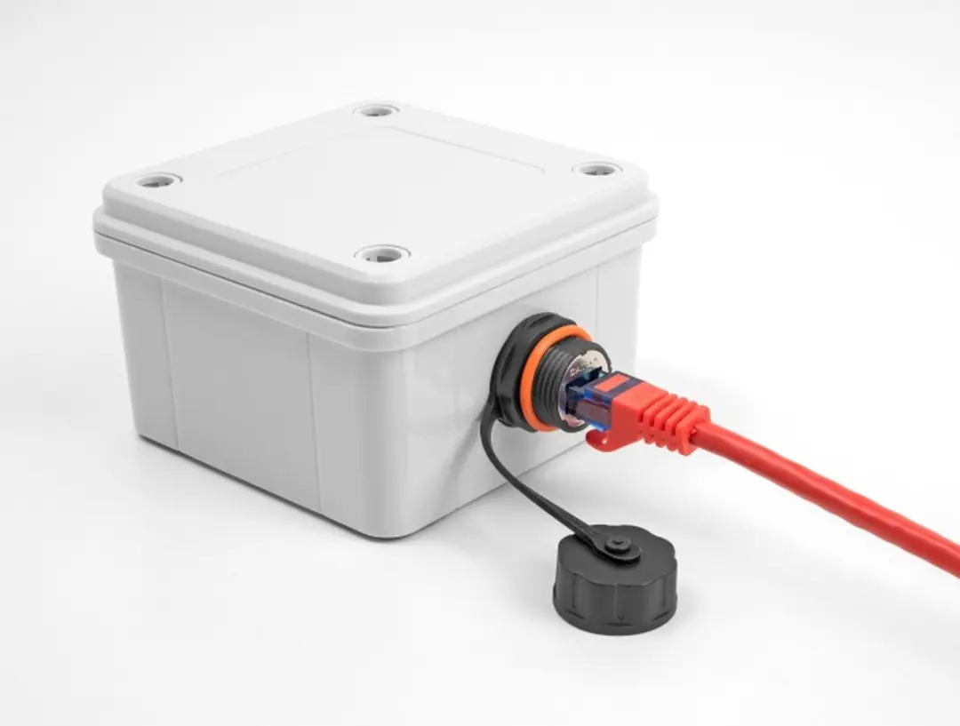 Delock RJ45 Cat.6A Kabelconnector M20 - Zwart
