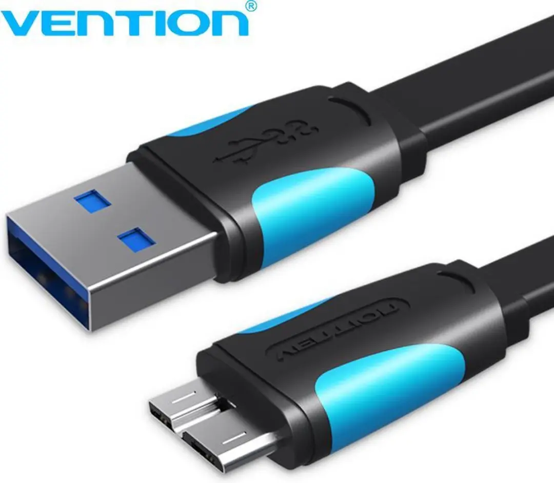 Vention VAS-A12-B100 USB-kabel 1m - USB A naar Micro-USB B - Zwart