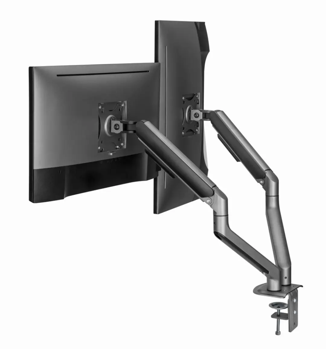 Gembird Dual Monitor Arm MA-DA2-05 - 2x 17-35" - Zwart - afbeelding 6 van 6