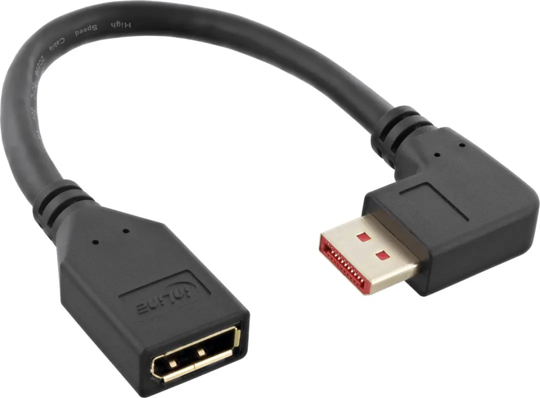 InLine DisplayPort Adapter 1.4 90° Rechts
