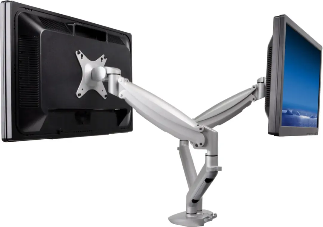 Desq Dubbele Monitorarm 1557 - 10-24" - Zilver