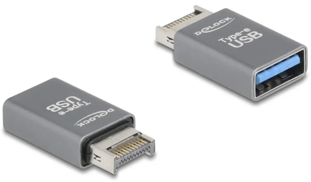 Delock USB Type-E naar Type-A Adapter 10 Gbps
