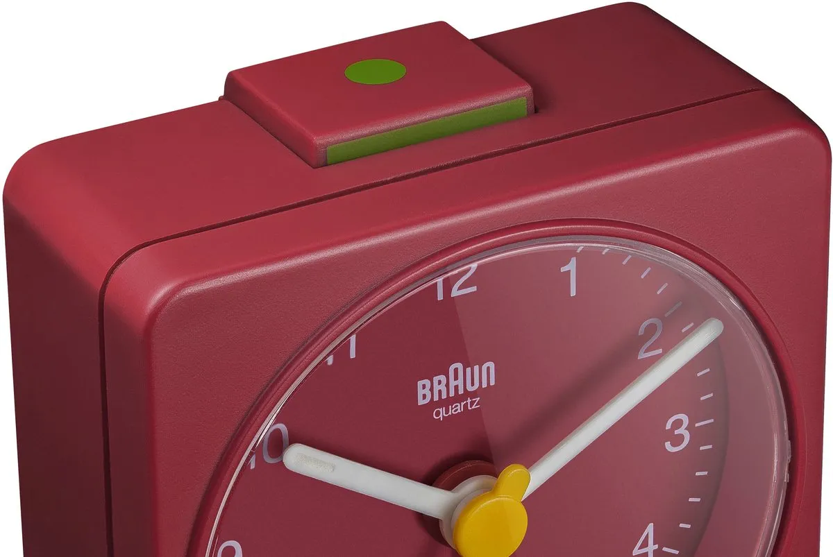 Braun BC02R Analoog Reiswekker - Rood - afbeelding 3 van 6