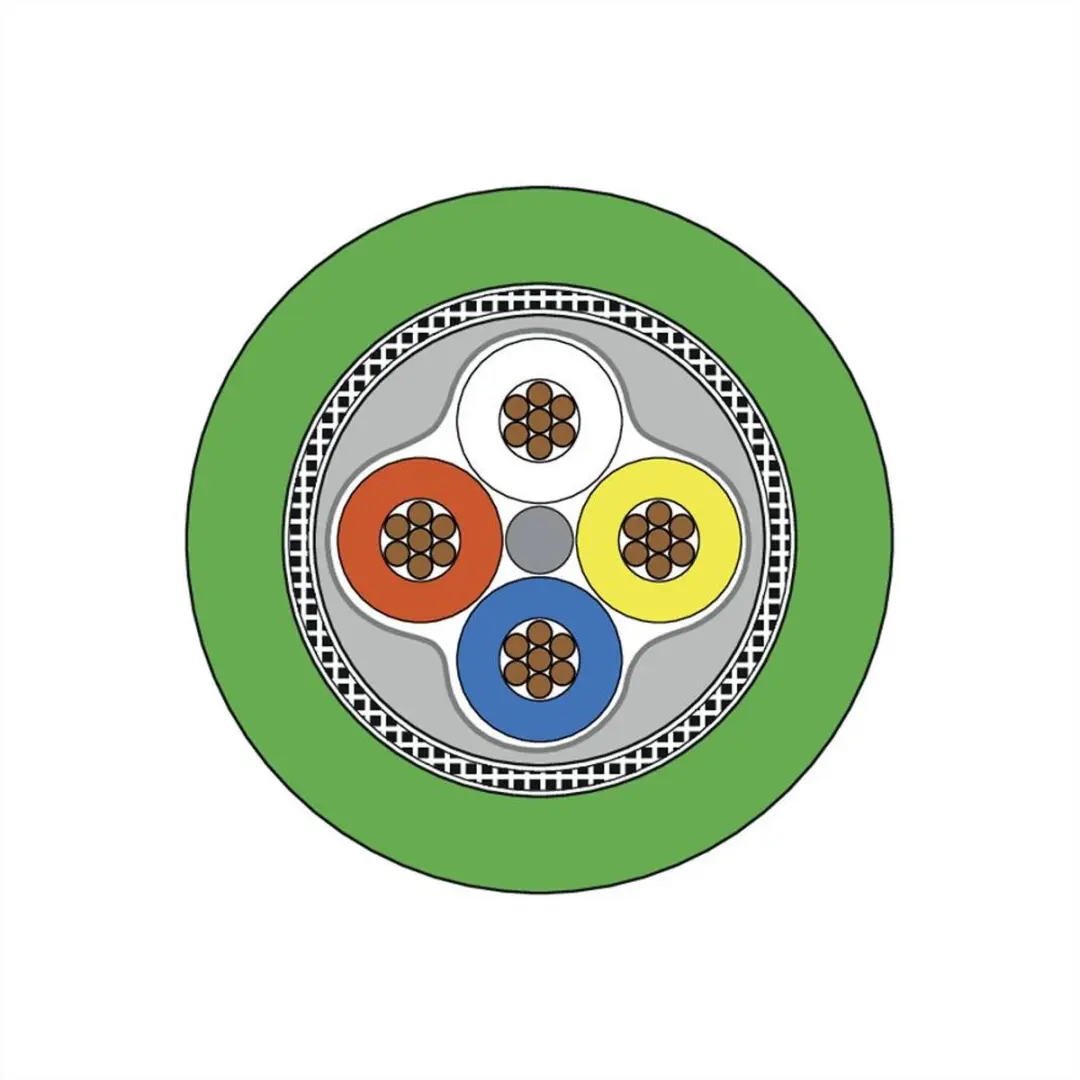Metz Connect 142M1D19010 M12 Netwerkkabel CAT 5e SF/FTP 1m - Groen