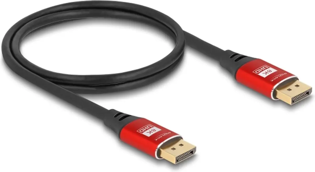 Delock DisplayPort Kabel 8K 60Hz 2m - Rood