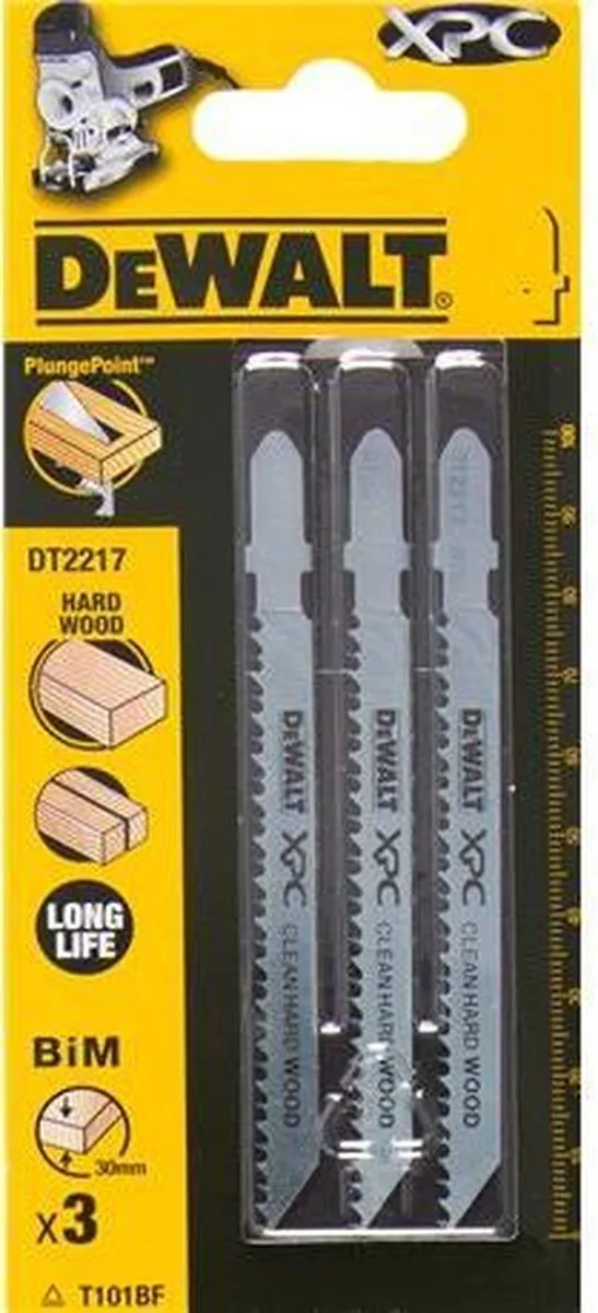 DeWalt DT2207 HCS Decoupeerzaagblad - 5 Stuks - 2,5mm Tandafstand