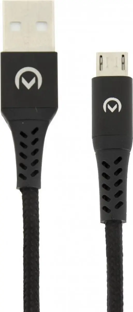 Mobilize USB 2.0 Kabel A Male - Micro-B Male 2m - Zwart
