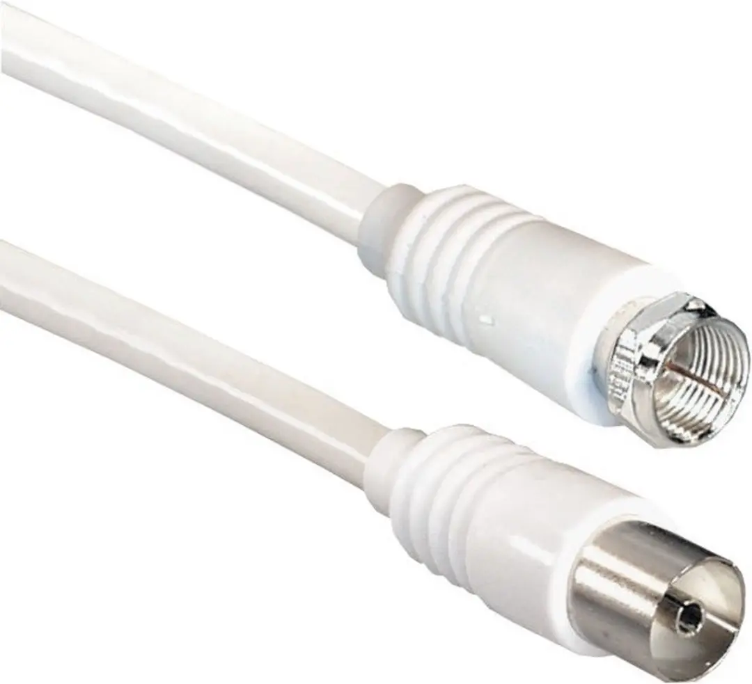 Goobay Coax IEC Kabel Wit - 1,5m - 10 Stuks