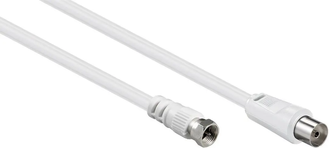 Goobay Coax IEC Kabel Wit
