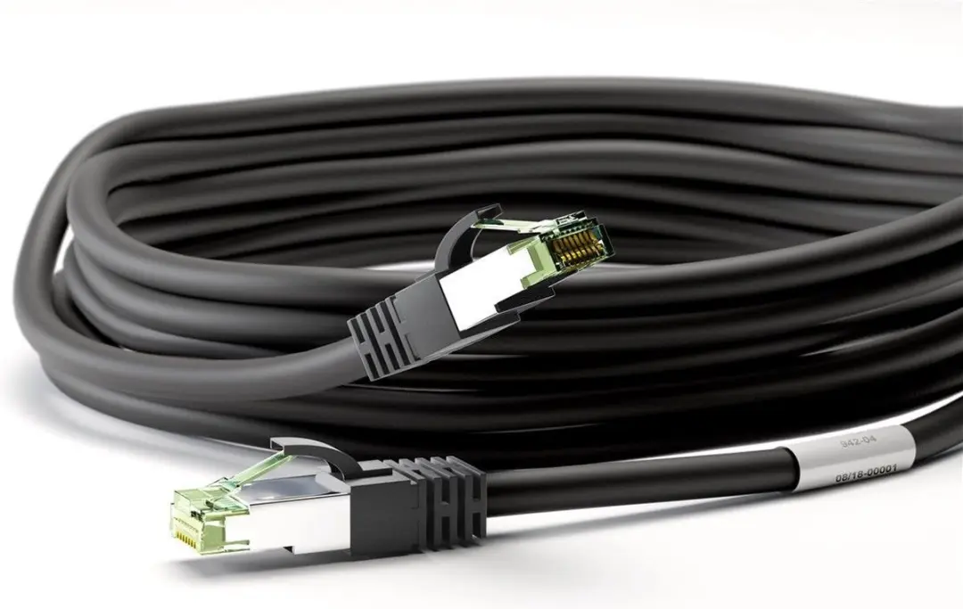 Goobay CAT8.1 S/FTP Netwerkkabel 40Gbit - 20m - Zwart