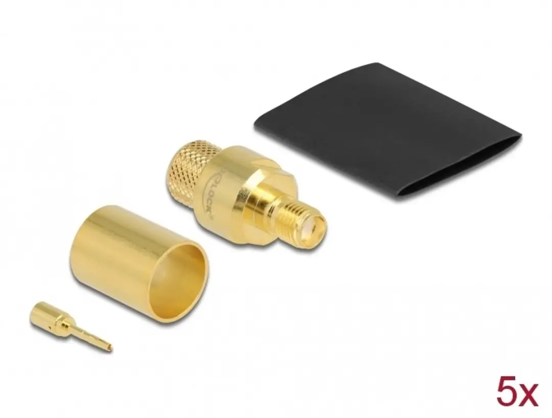 Delock SMA Jack voor Crimpen LMR400