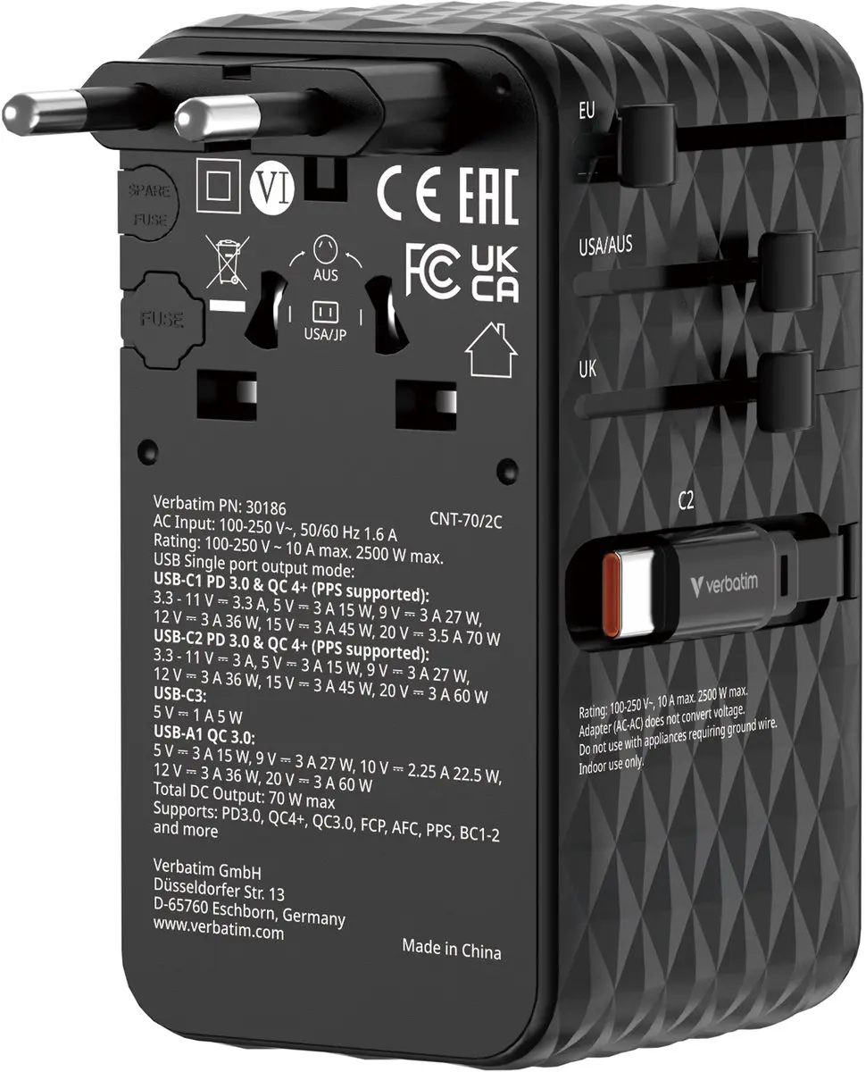 Verbatim VK VS Reisadapter