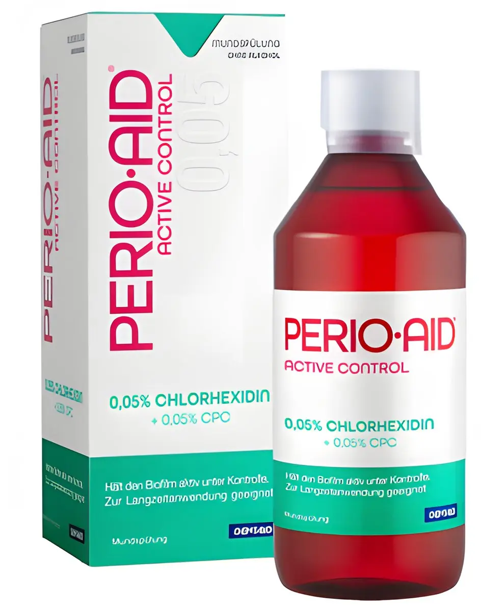 Perio Aid Active Control Mondspoeling 0,05% Chlorhexidine 500ml