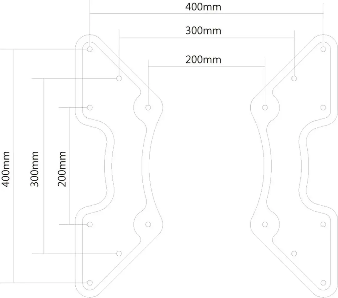 Neomounts FPMA-VESA440 VESA-adapter 27-60" - max 35kg - Zwart