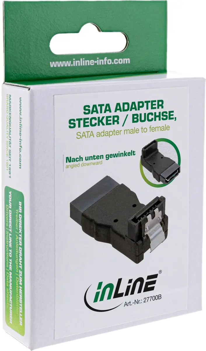 InLine 27700B SATA Kabeladapter - Zwart