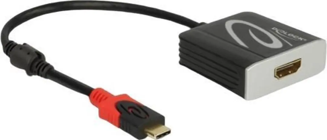 Delock Active USB-C naar HDMI Adapter 4K 60Hz HDR - Zwart