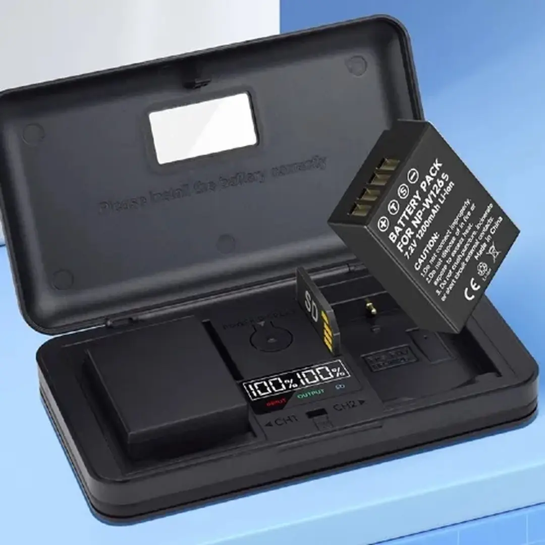 MCOPlus USB Duo Lader voor Fujifilm NP-W126