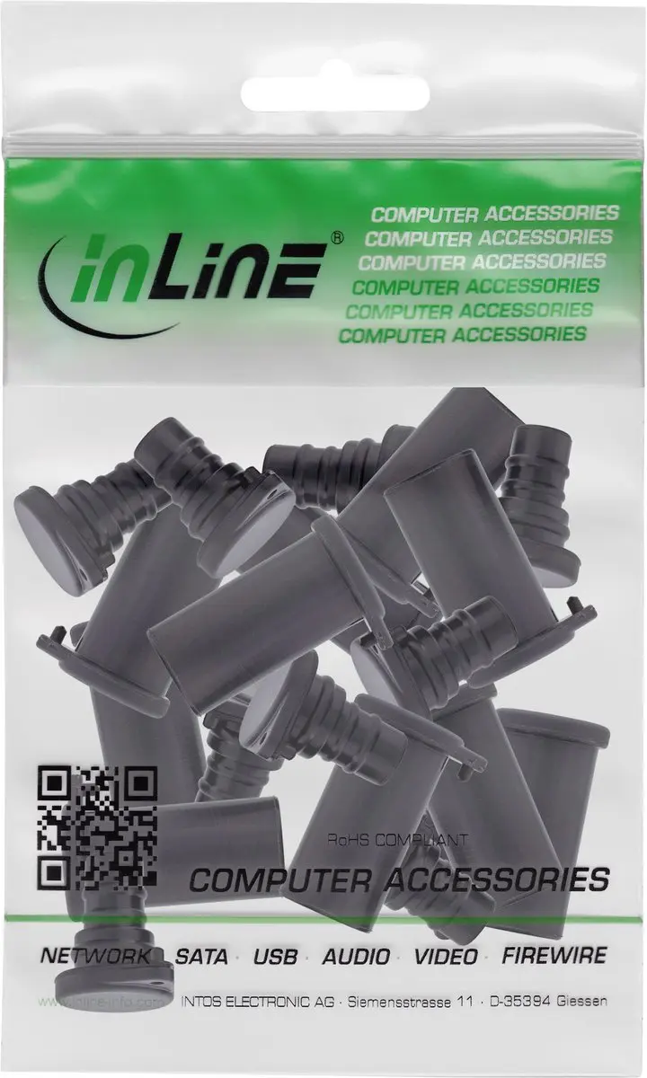 InLine DL4 Dust Cover - 2-delig - Silicone - 10 Stuks