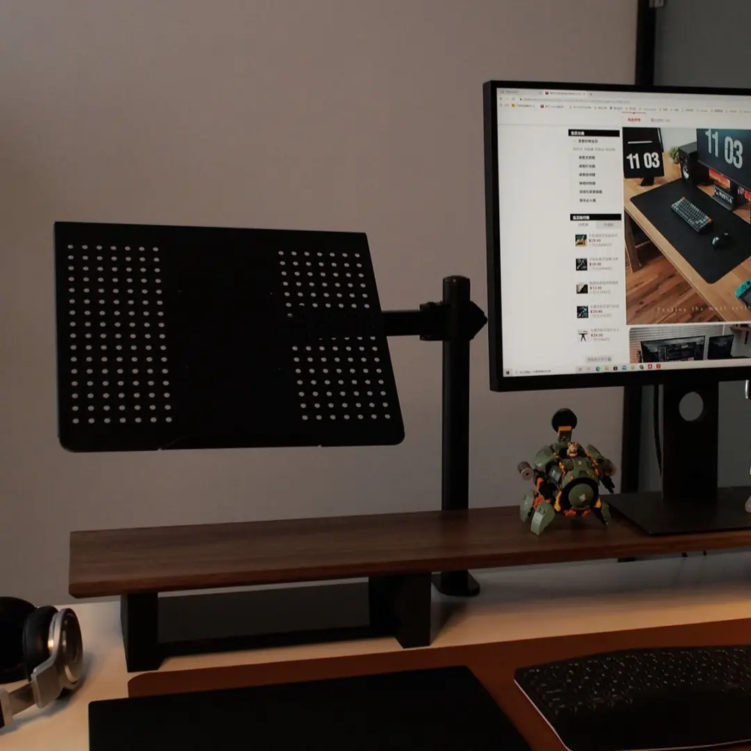 NÖRDIC MM09 Monitorarm Laptophouder 17" - Zwart