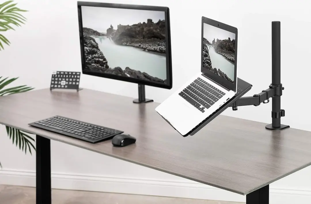 NÖRDIC MM09 Monitorarm Laptophouder 17" - Zwart - afbeelding 6 van 6