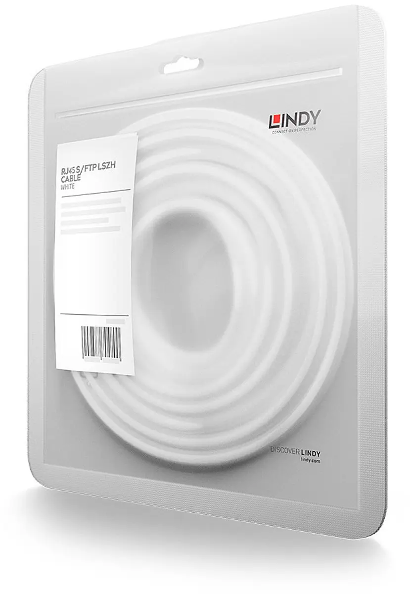 Lindy 47326 CAT 6a Netwerkkabel 5m Wit