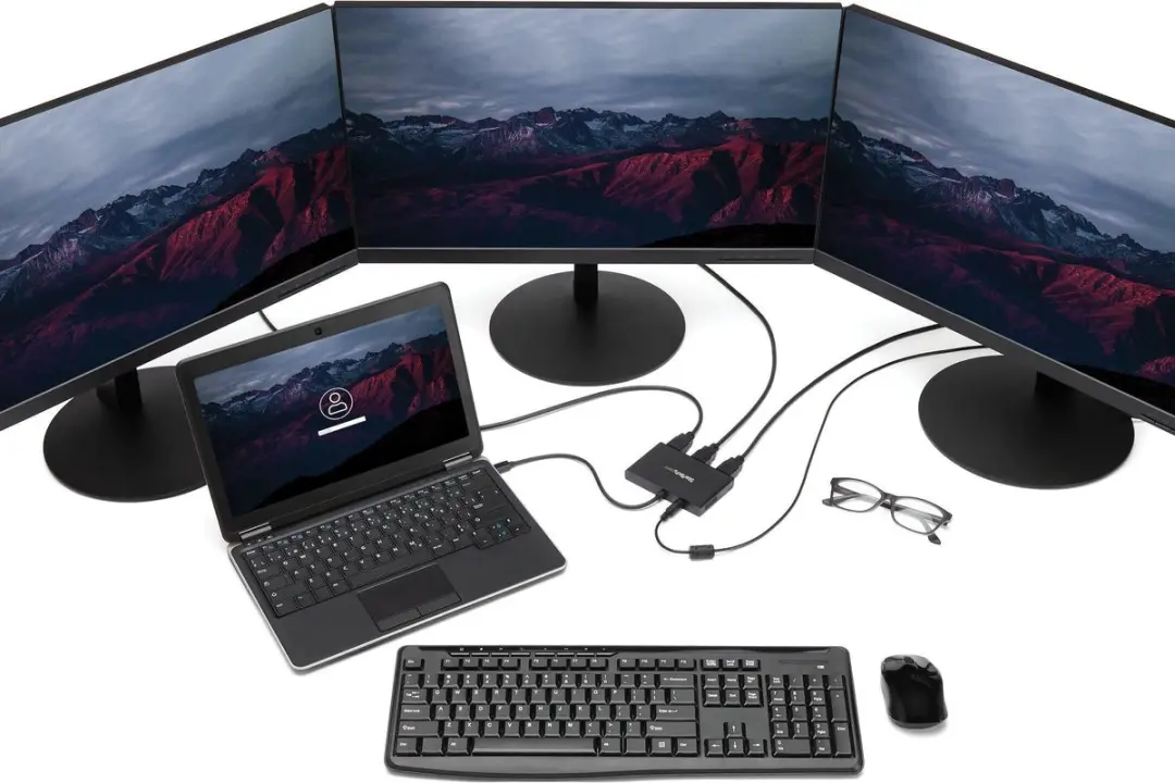 Startech MSTMDP123HD Mini DisplayPort naar 3x HDMI Adapter - Zwart - afbeelding 6 van 6