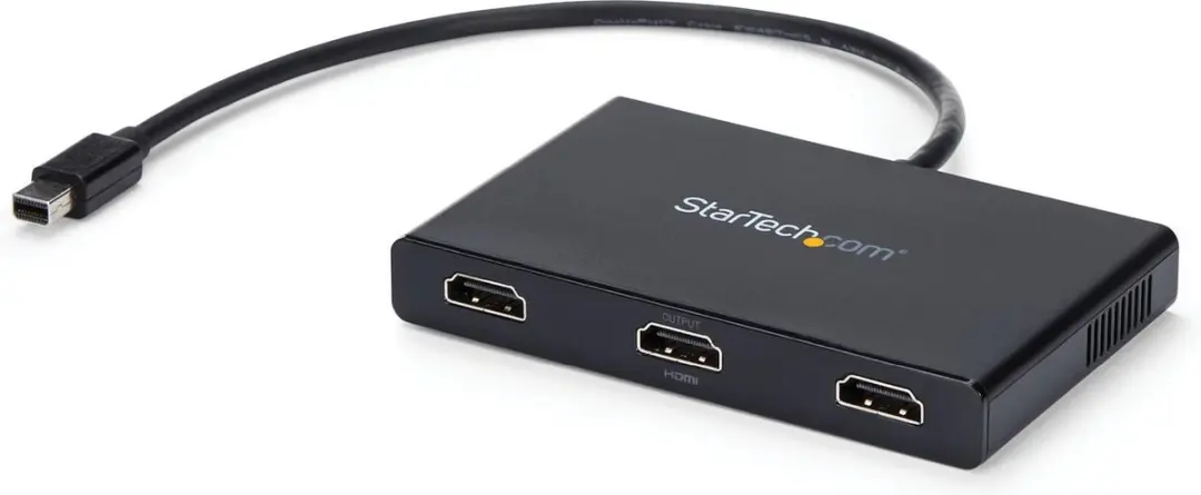 Startech MSTMDP123HD Mini DisplayPort naar 3x HDMI Adapter - Zwart