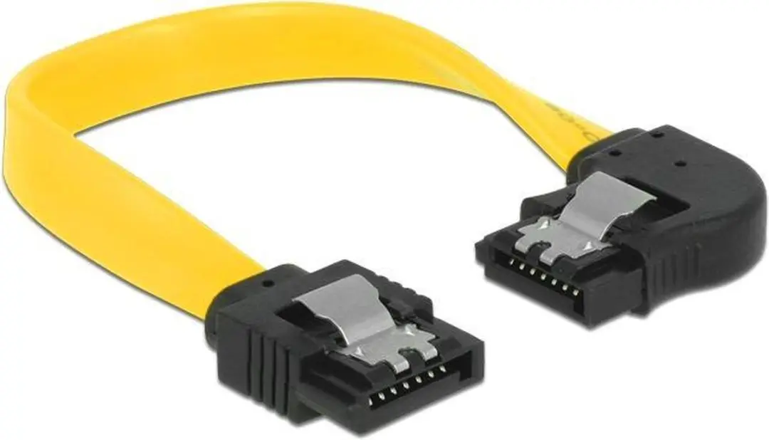 Delock SATA Datakabel 83957 - 6Gbit/s - 0,10m - Geel