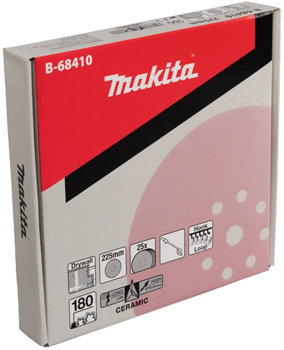 Makita 25x Schuurpapier Klittenband 225mm B-68410 - afbeelding 6 van 6