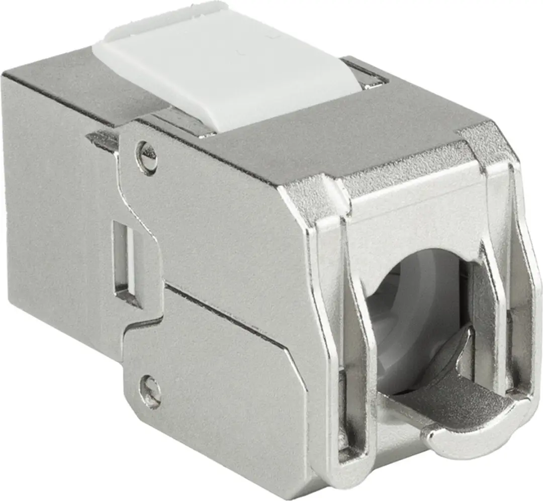 ACT Keystone Jack RJ45 CAT6 Shielded TD6025 - Zilver/Wit