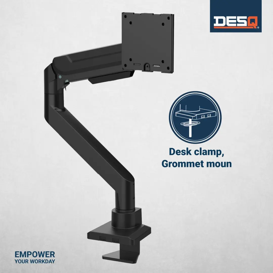 Desq Monitor Arm Gasveer 1764.09 - 17-49" - Zwart