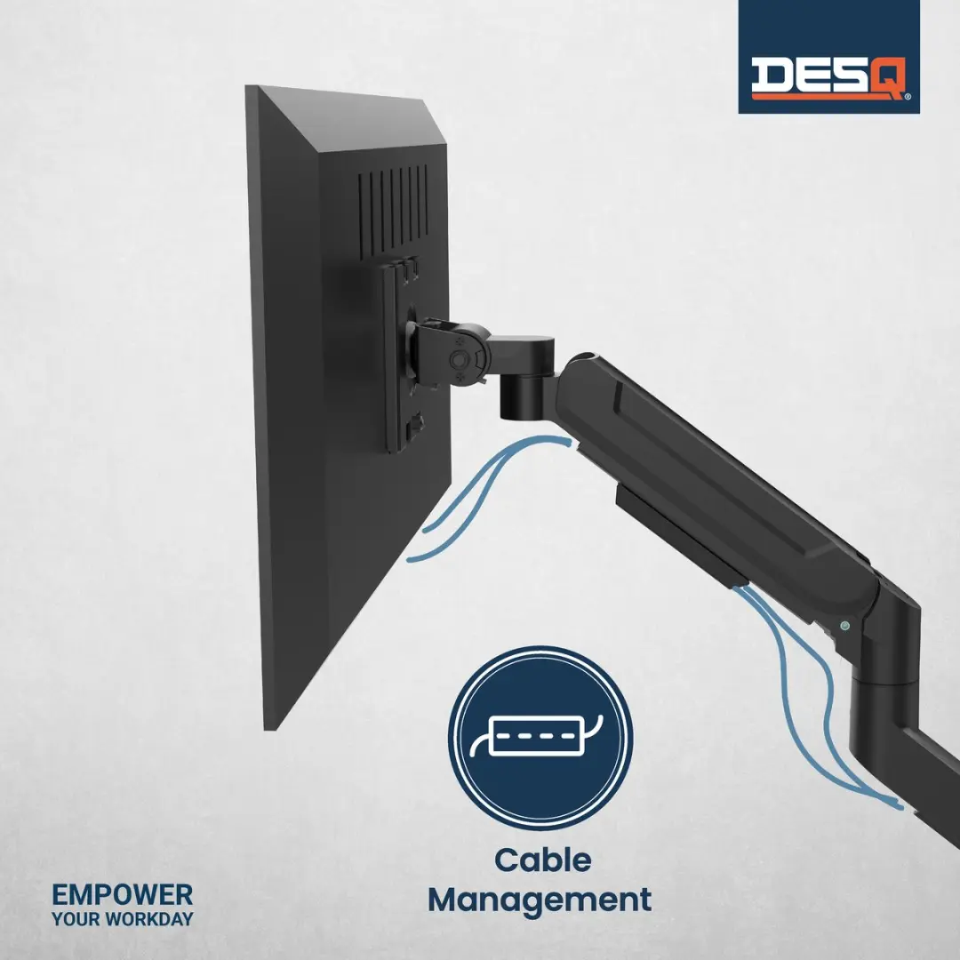 Desq Monitor Arm Gasveer 1764.09 - 17-49" - Zwart