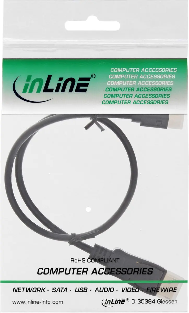 InLine Mini DisplayPort - DisplayPort Kabel 1.2 - 3m - Zwart