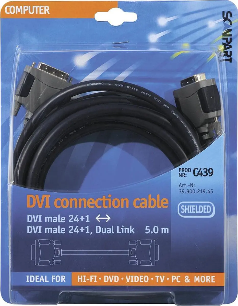 Scanpart DVI-D Kabel 5m
