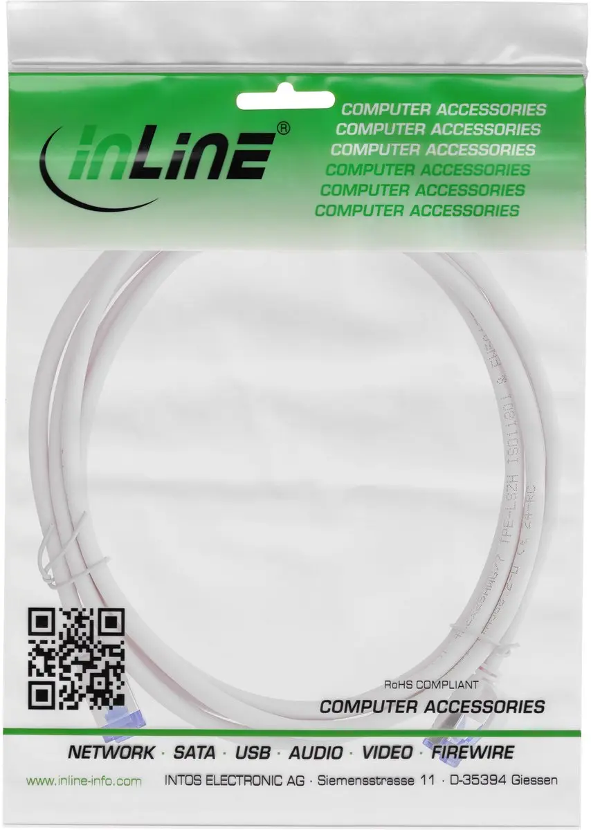 InLine SFTP CAT6a Netwerkkabel 7m - Grijs - afbeelding 6 van 6