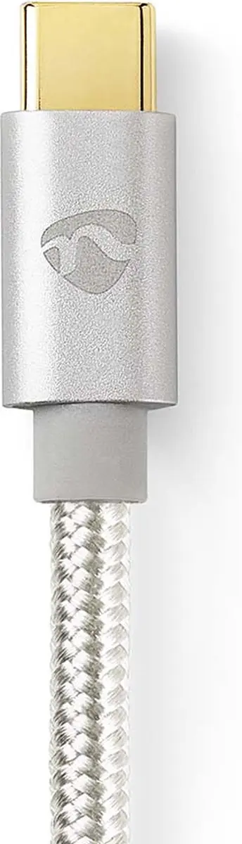 Nedis USB 3.2 Gen 1 USB-A naar USB-C Kabel 2m - 15W 5Gbps - Verguld - Aluminium