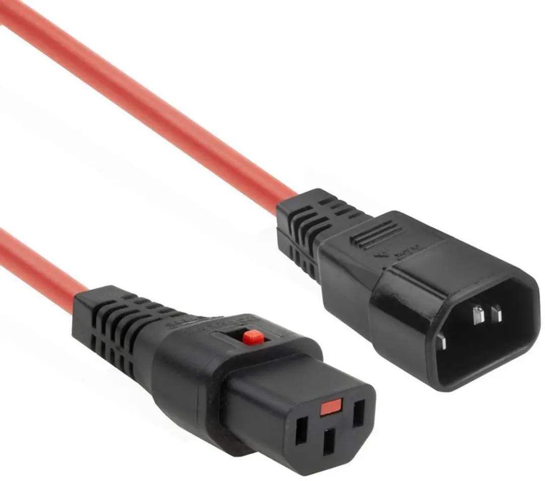 ACT PC1385 AK5193 Netsnoer C13-C14 1m - Rood - afbeelding 6 van 6