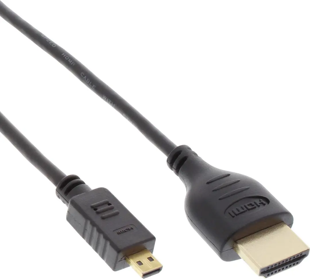 InLine Micro HDMI Kabel 2.0 0,30m - Zwart