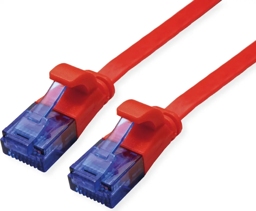 Value UTP Patchkabel Cat.6A Extra Plat Rood 1,5m