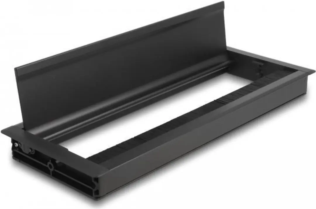 Delock Kabeldoorvoerborstel 300x120x28mm - Zwart