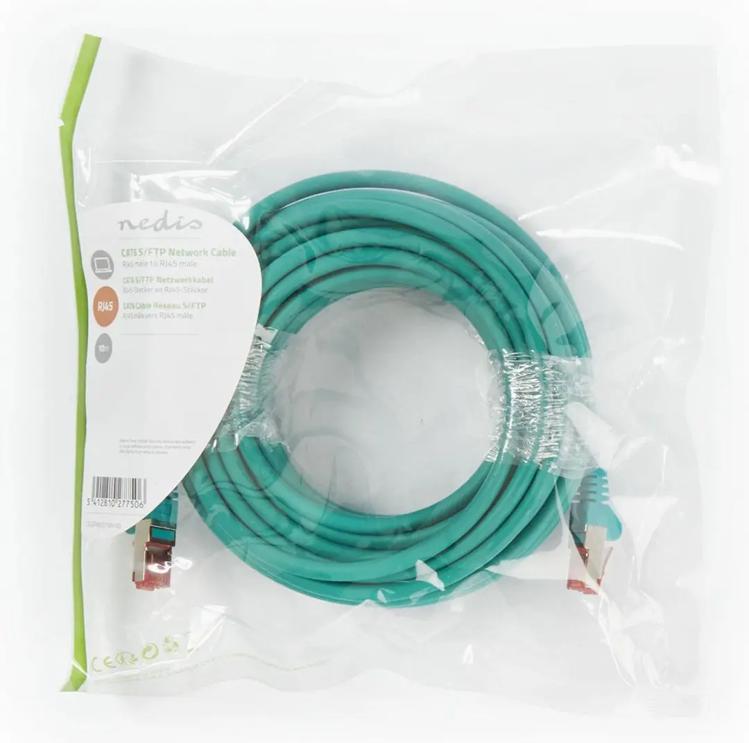 Nedis CAT6 Netwerkkabel RJ45 Male - 10m - S/FTP - Groen