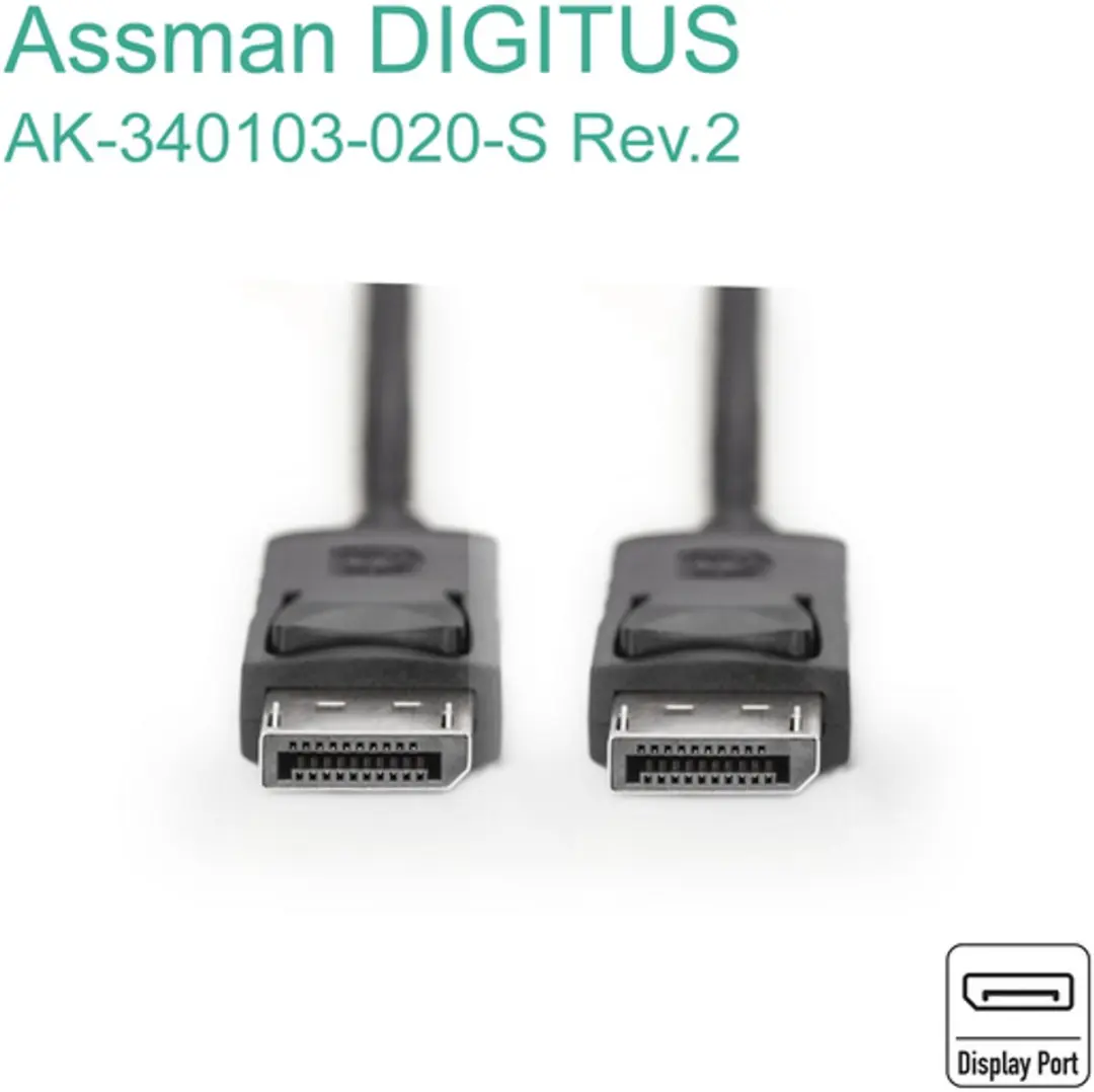 Digitus DisplayPort-kabel 2m - 1080p 60Hz - Transparant