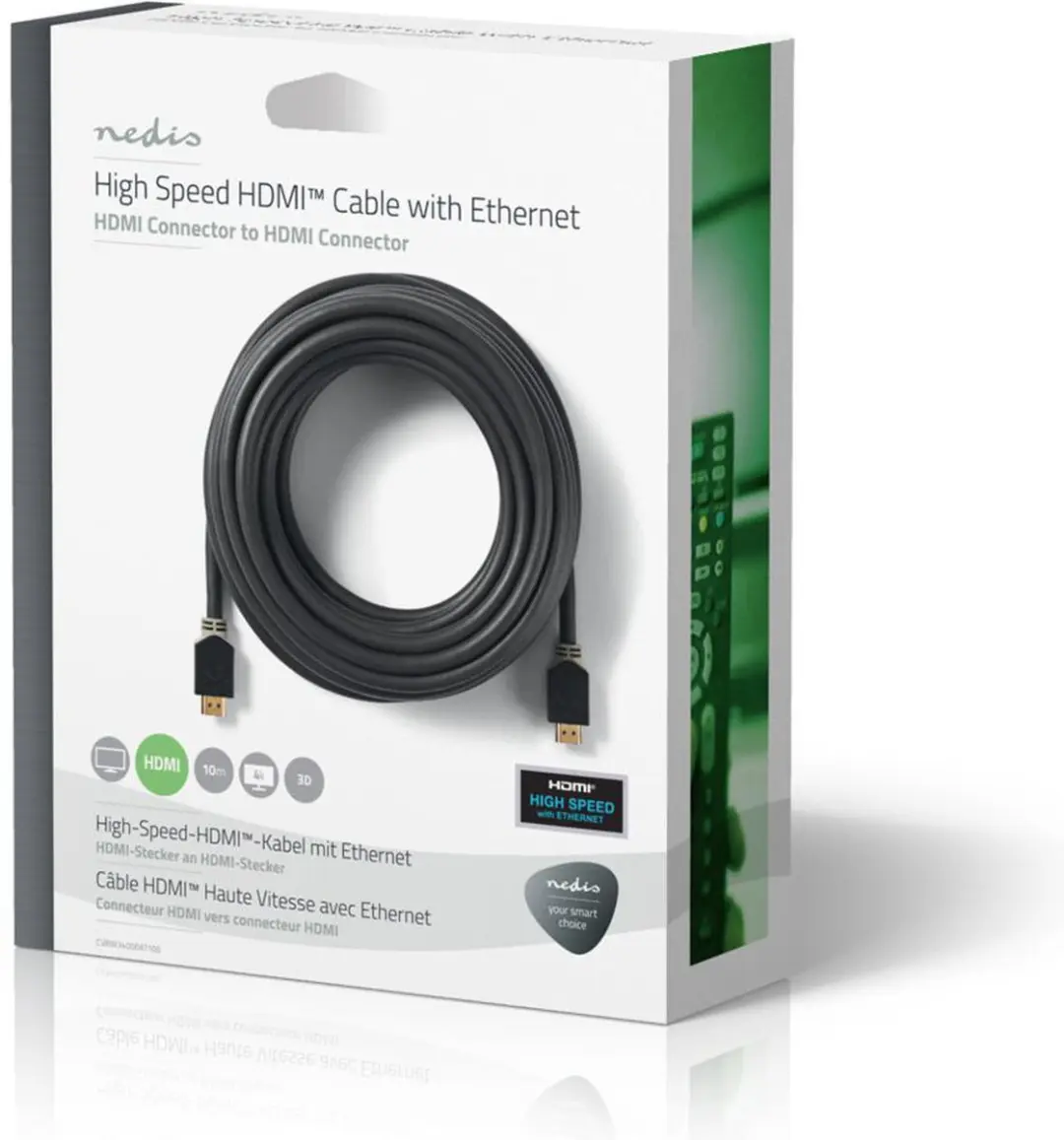Nedis HDMI-Kabel CVBW34000AT05 4K@60Hz - 0,5m - Antraciet