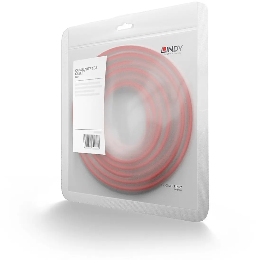Lindy CAT 6 Patchkabel 2m - Rood
