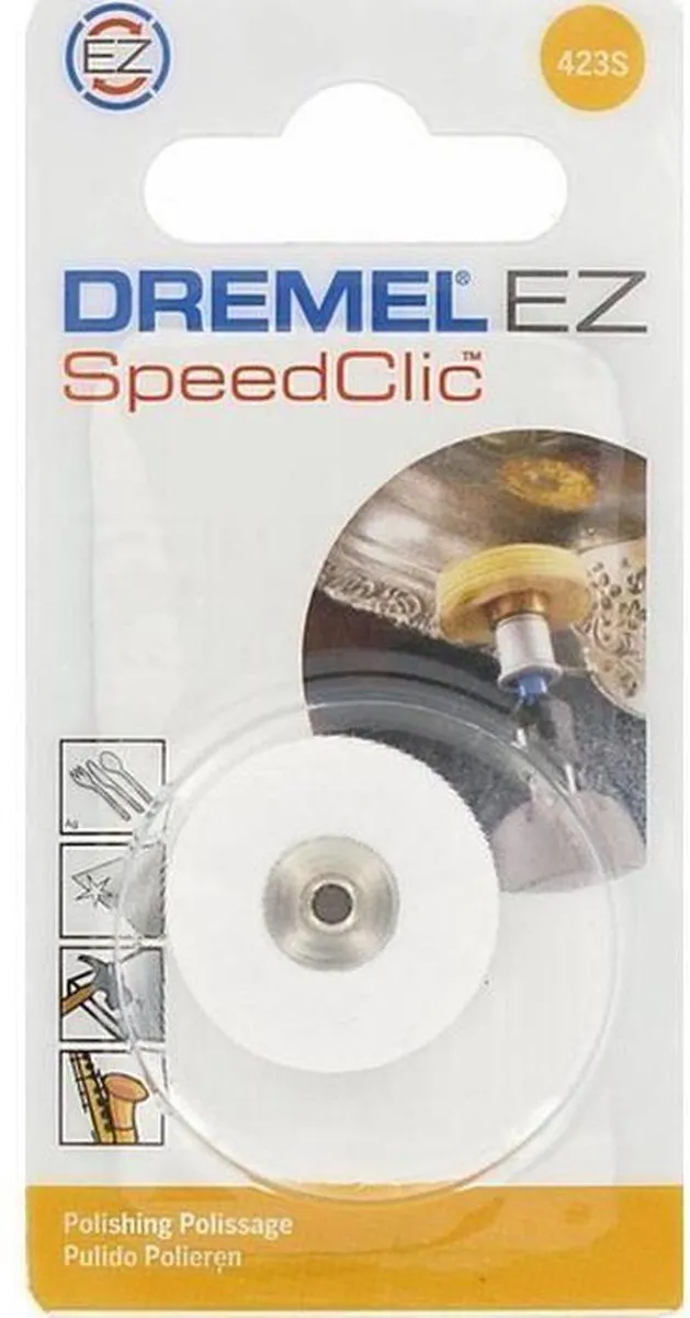 Dremel EZ SpeedClic: polijstschijf. - 423S