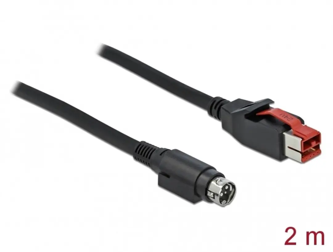 Delock PoweredUSB Kabel 24V Mini-DIN 3-pin M