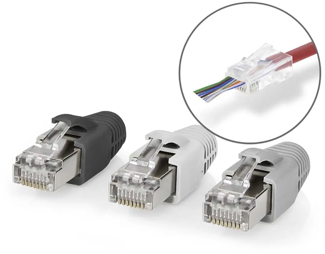 Nedis RJ45 Pass Through FTP CAT6 Connector - Verguld - 10 Stuks