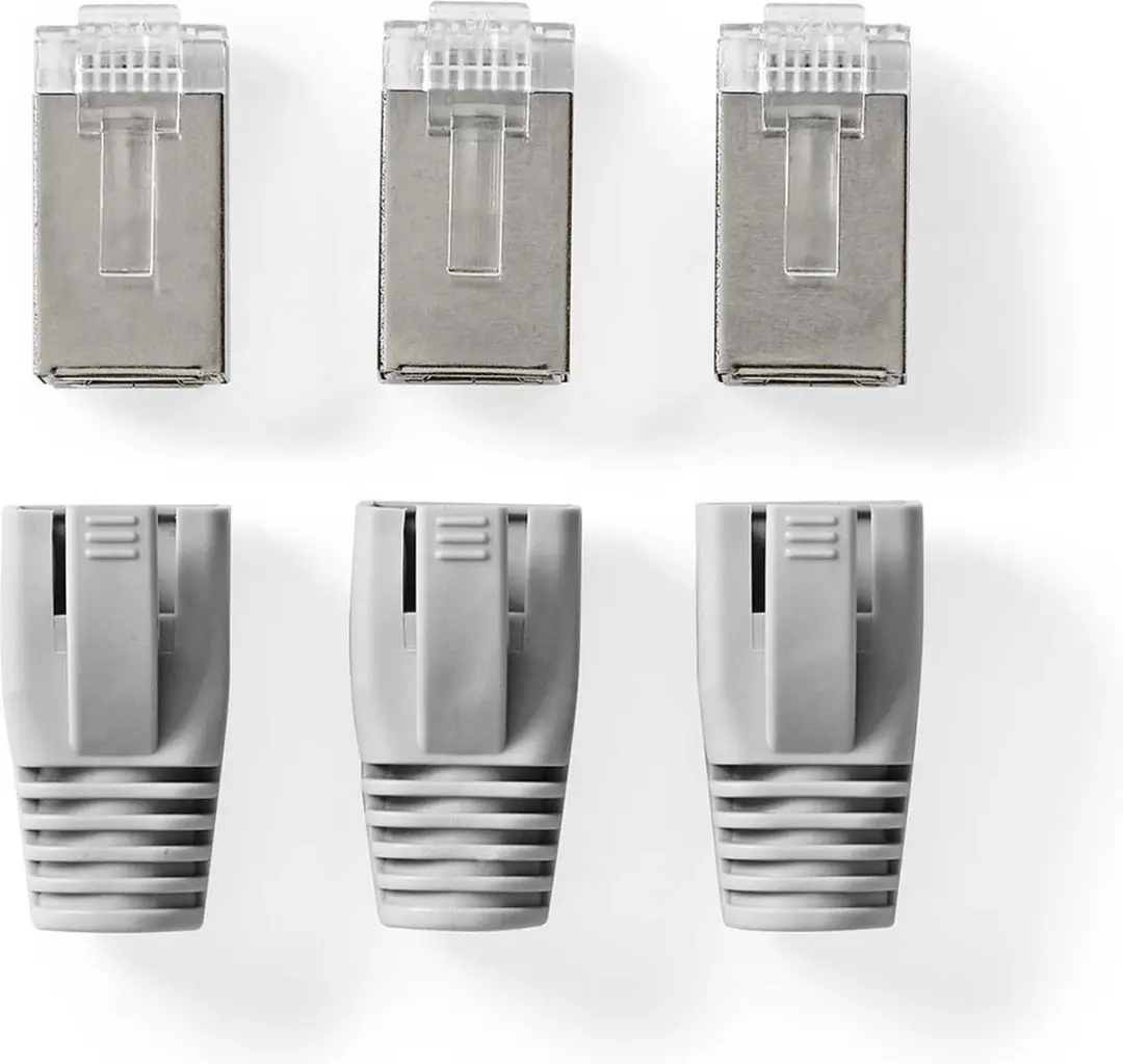 Nedis RJ45 Pass Through FTP CAT6 Connector - Verguld - 10 Stuks - afbeelding 6 van 6