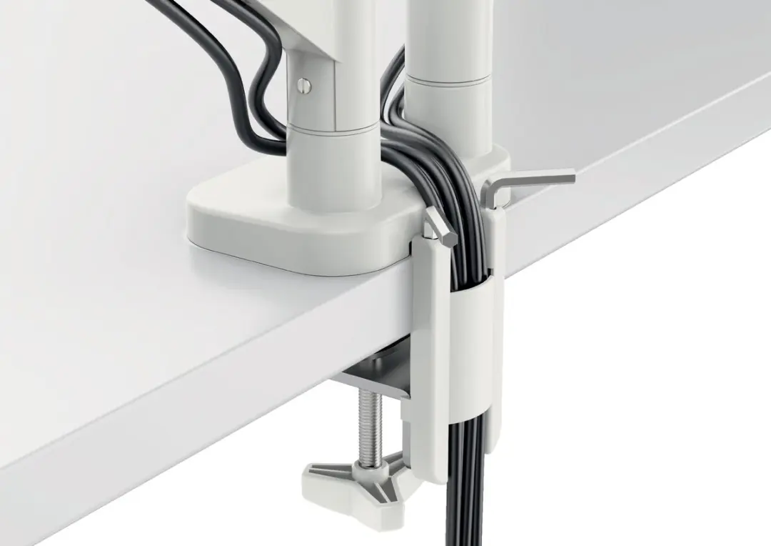 Leitz Ergo Dubbele Monitorarm 65370085 - 2x 17-32" - Grijs